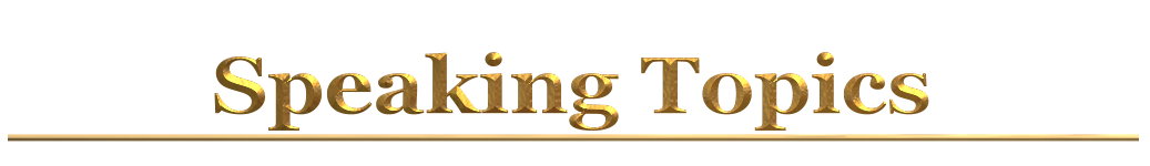 Speaking Topics
